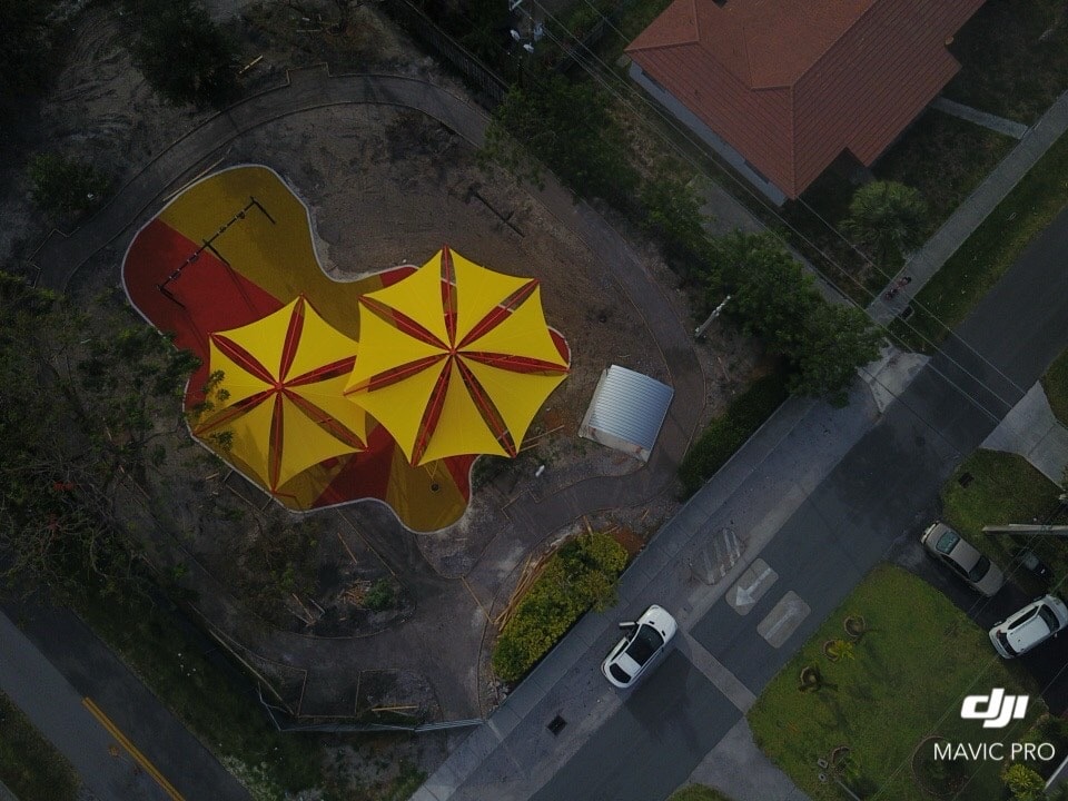 Public park and recreation area construction project